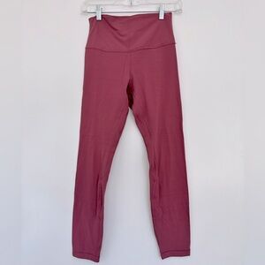 Lululemon align leggings pink mauve size 6